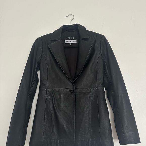 NWOT Veda Bowery Leather Blazer - Picture 5 of 6